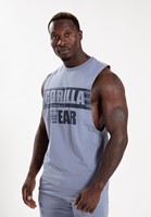 Lopez Drop Armhole Tanktop - Stonewash Blau