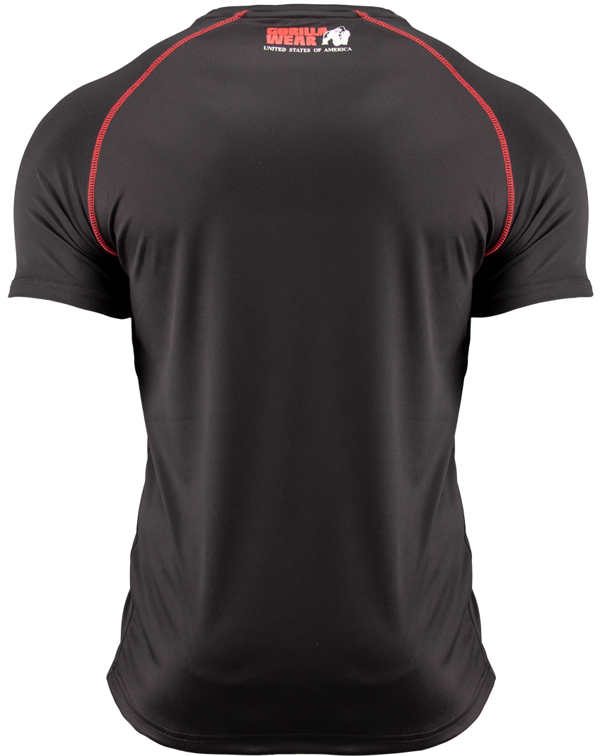 Performance t-shirt - Black/red Gorilla Wear