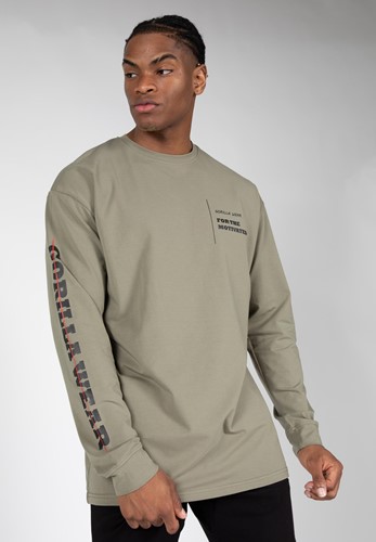 Boise Oversized Longsleeve - Legergroen