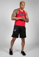 Functional Mesh Shorts Black Red