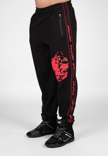 Buffalo Old School Workout Pants - Black/Red - S/M