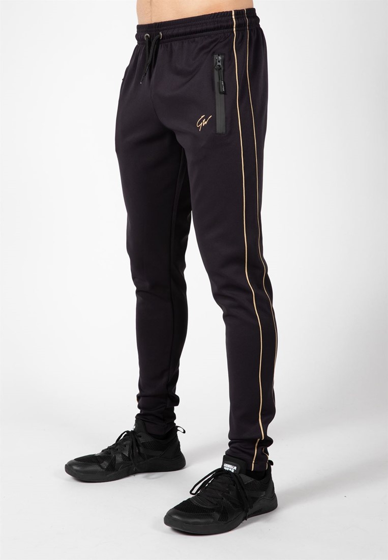 Black gold track pants on sale