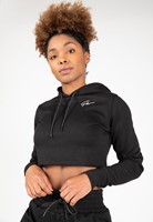 Pixley Crop Top Hoodie - Zwart