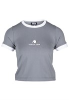 New Orleans Cropped T-Shirt Gray