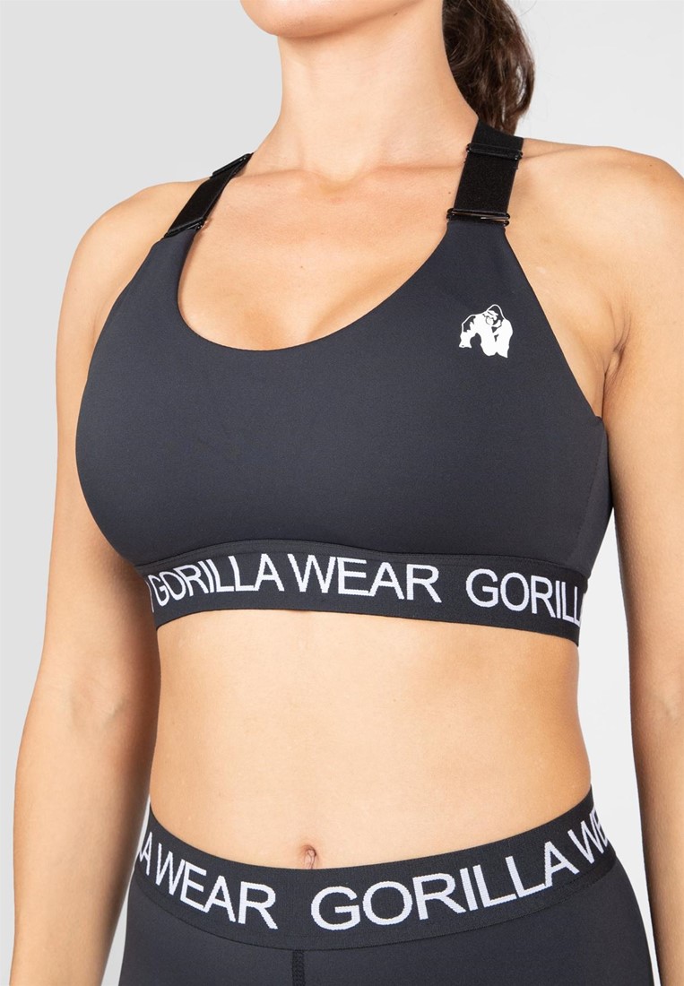 Quincy Seamless Sports Bra - Black Gorilla Wear