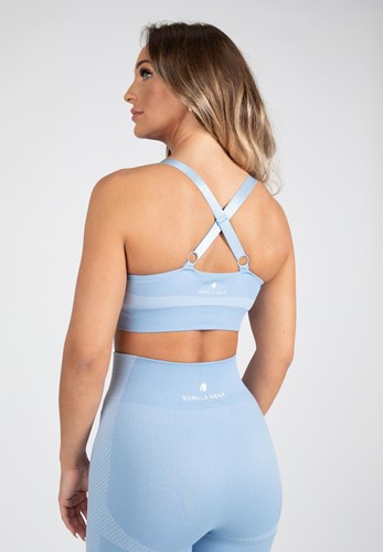 Selah Seamless Sports Bra Light Blue