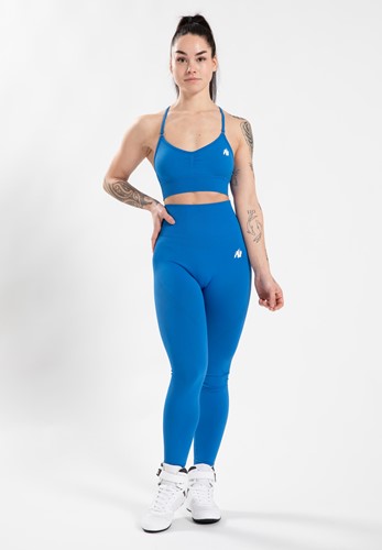 Olivia Seamless Sports Bra Blue