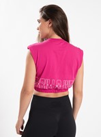 Albion Oversized Crop Top Pink