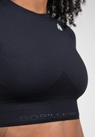 Whitney Seamless Crop Top - Black