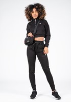 Ocala Cropped Half-Zip Sweatshirt Black