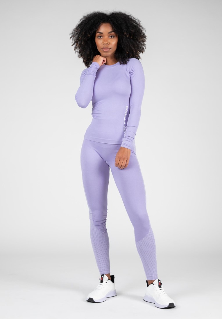LSKD Limitless seamless full length legging (Lilac), Women's Fashion,  Activewear on Carousell