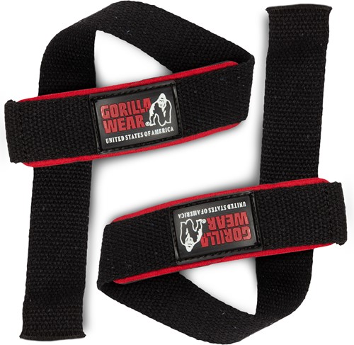 Padded Lifting Straps - Zwart-2