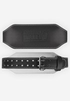 Gorilla Wear 6 Inch Padded Leather Lifting Belt - Black/Black