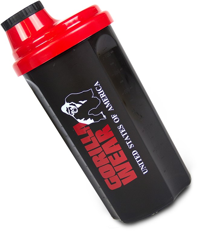 GorillaGayming 750ml Stainless Steel Shaker Bottle - Matte Red