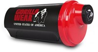 Gorilla Wear Shaker 700ML - Zwart/Rood-2