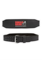 Gorilla Wear 4 Inch Padded Leather Lifting Belt - Black/Gray