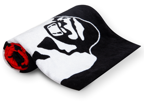 Classic Gym Handdoek - Zwart/Rood-2