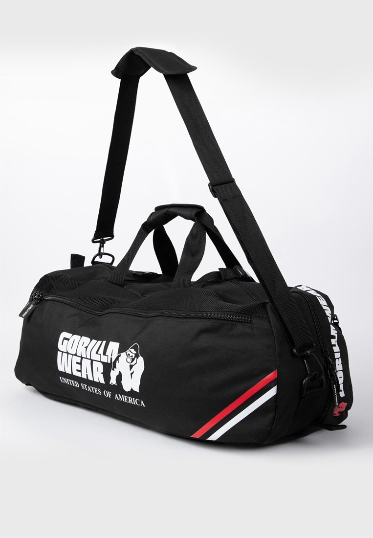 zegevierend bedriegen ergens Norris Hybrid Gym Bag/Backpack - Black Gorilla Wear