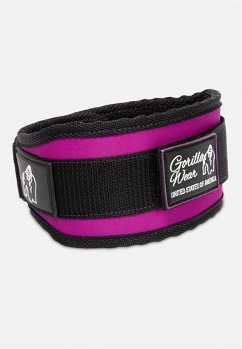 Gorilla Wear 4 Inch Dames Lifting Belt - Zwart/Paars - S