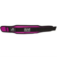 women's lifting belt - zwart/paars detail