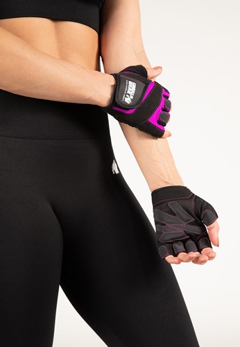 Women's Fitness Gloves Black/Purple