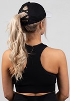 Sharon Ponytail Pet - Wit/Zwart-2