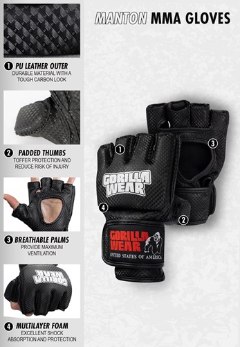 Manton MMA Gloves info